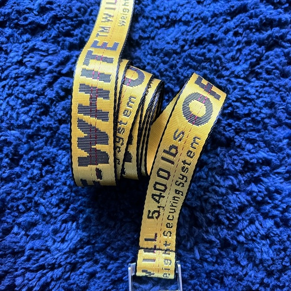 COPY - Off-White Industrial Utility Belt 7’ Extra Long Double Wrap 💛💛 - Picture 4 of 5